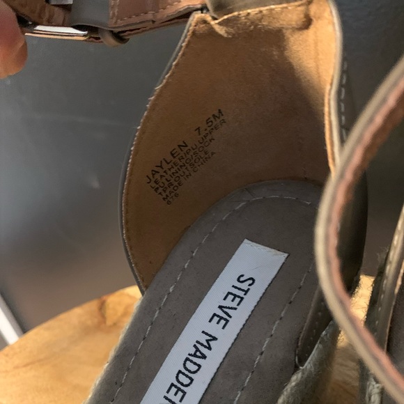 SOLD: Steve Madden Platform Suede Wedges, 7.5 - Picture 9 of 9